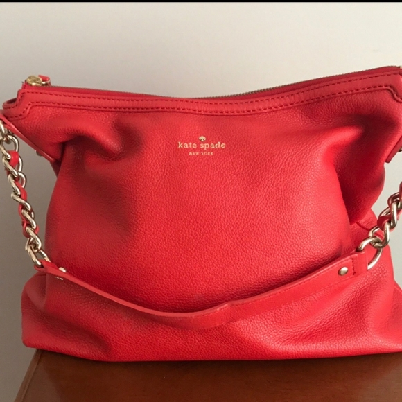 Authentic Kate Spade beautiful red ♥ leather purse - Picture 1 of 7